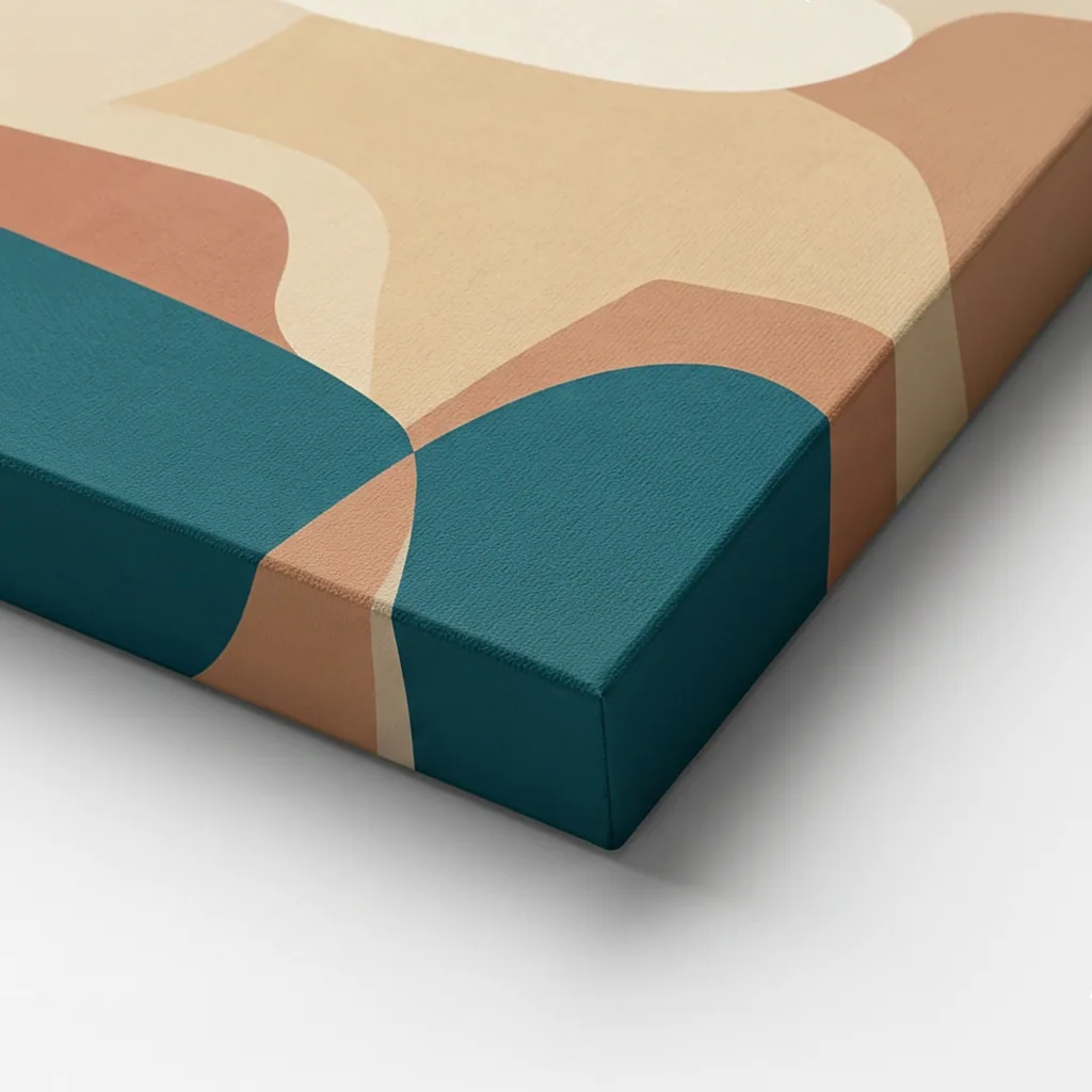 Gallery wrap canvas with the image mirror-wrapped over the stretched edges